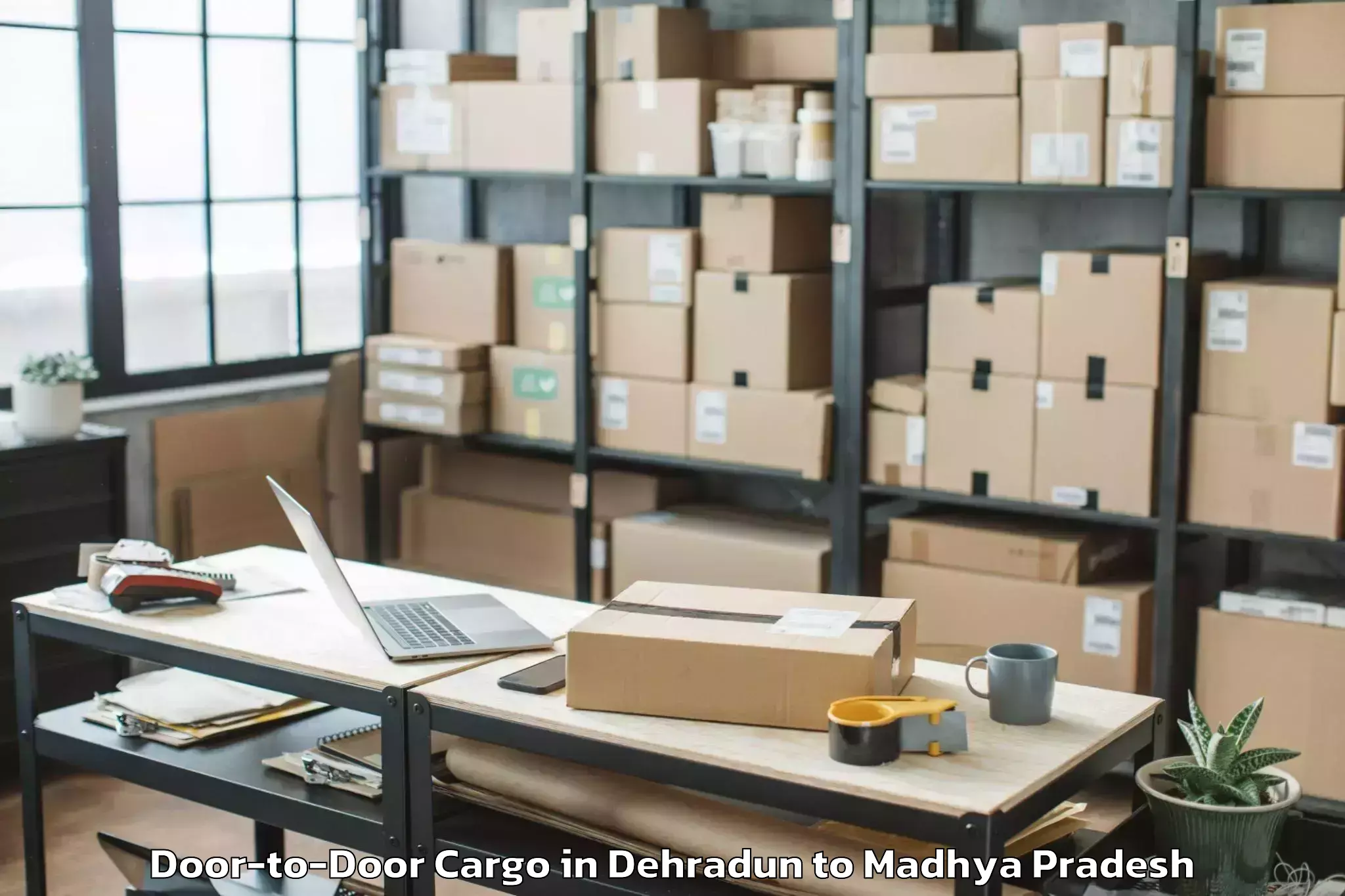 Leading Dehradun to Hatpipliya Door To Door Cargo Provider